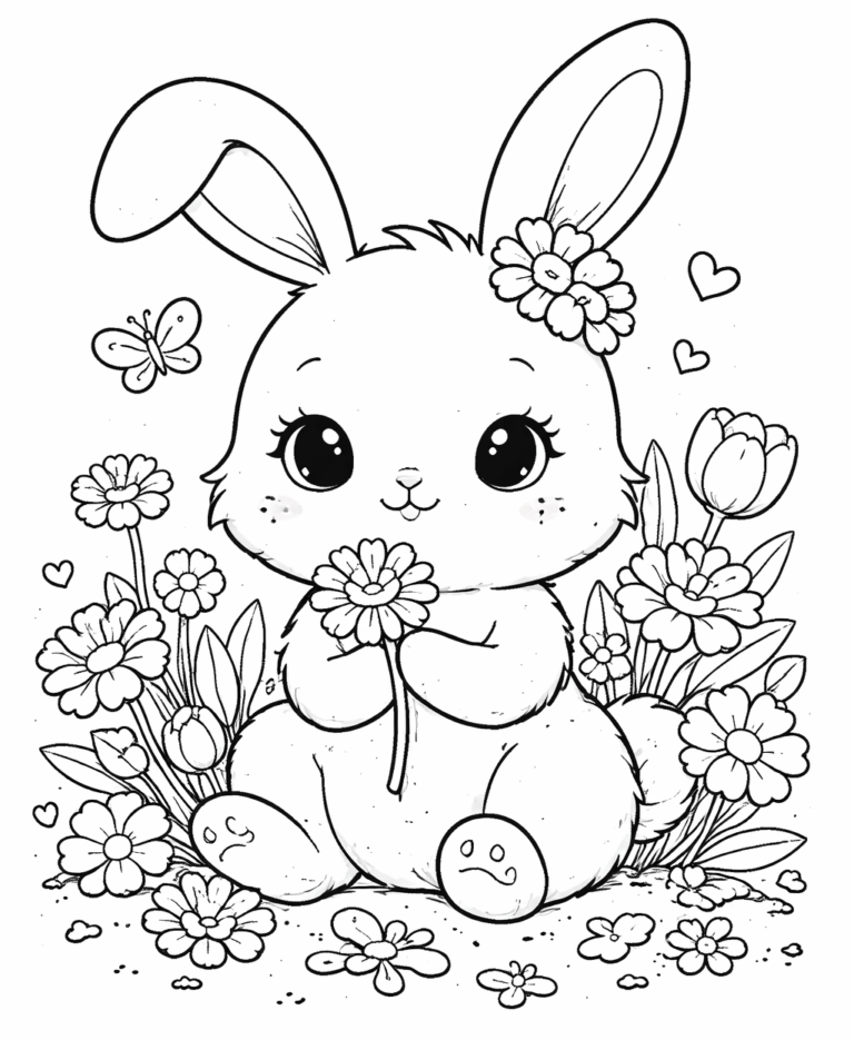 Bunny Coloring Page