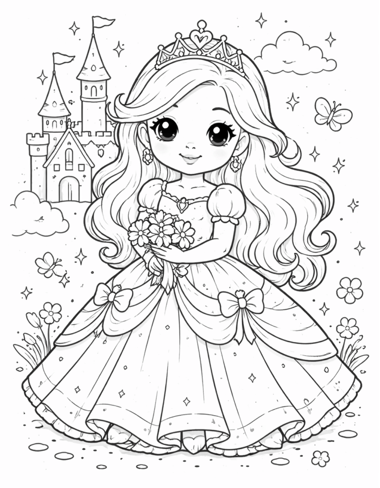 Princess Coloring Page