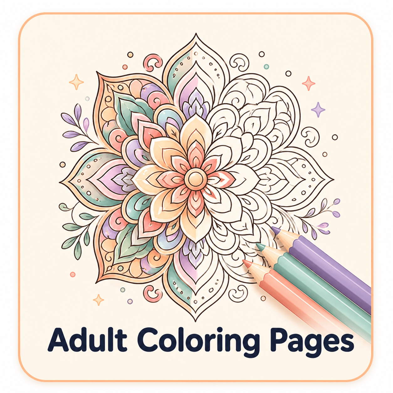 Adult coloring pages category with mandalas, patterns, flowers, detailed designs, and relaxing printable coloring pages