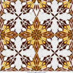 Colored geometric leaf diamond pattern coloring page example