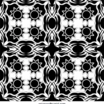 Colored geometric sun pattern coloring page example